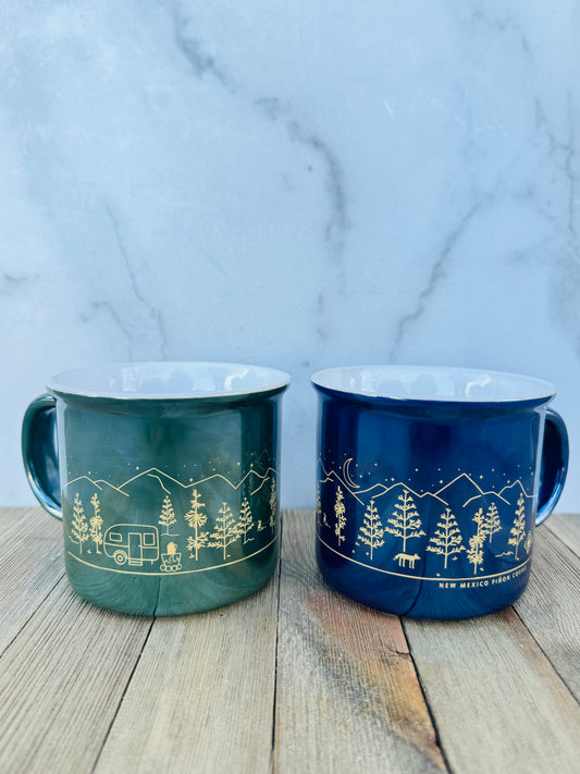 Winter Camp Mug Blue